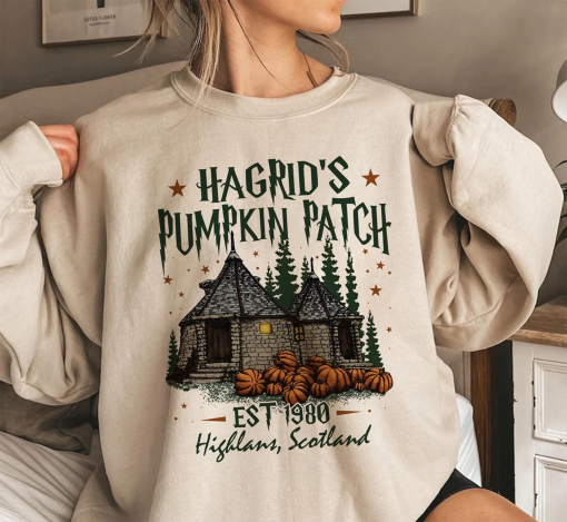 Hagrid’s Pumpkin Farm Sweatshirt, Fall Pumpkin Shirt, Pumpkin Season, Potterhead Fan Gift, Hagrid’s Pumpkin Patch Shirt, Pumpkin Halloween