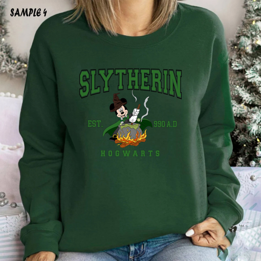 Hogwarts 4 House Mickey Mouse Harry Potter Sweatshirt