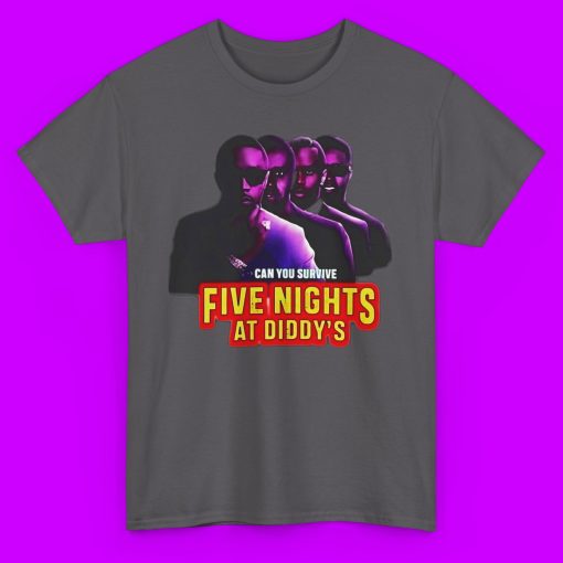 Funny Five Nights At Diddy’s House Tee, Meme Shirt, Novelty Graphic Tee, Gift for Gamer, Pop Culture Shirt