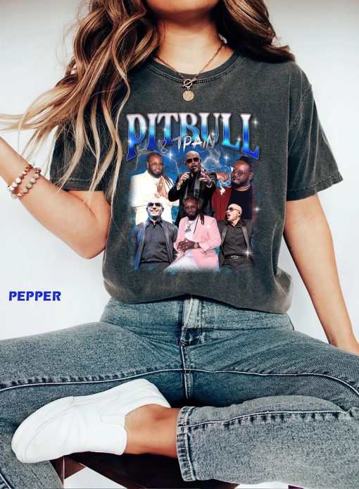 Limited Pitbull and Tpain Vintage Comfort Colors Shirt, Gift For Woman and Man Unisex T-Shirt