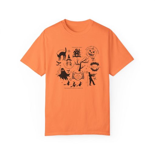 Spooky Swiftie Halloween Comfort Colors T-Shirt | Halloween Symbols & Lyrics | Unisex Comfort Colors Shirt for Taylor Swift Fans