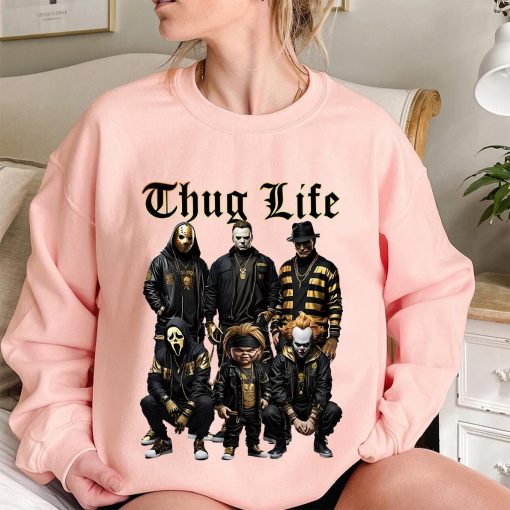 Thug Life Horror Movie Shirt, Movie Killer Shirt,Scary Halloween Sweatshirt, Modern Horror Friend Tee, Retro Halloween Shirt