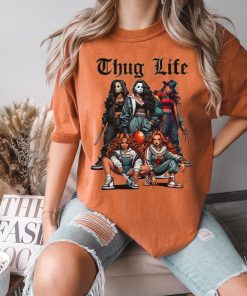 Thug Life Horror Movie Shirt, Halloween Sweatshirt,…