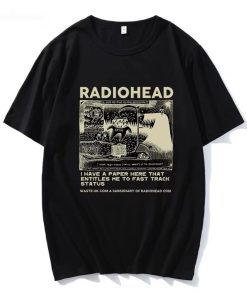 RadioHead unisex t-shirt drip rock opium vintage…