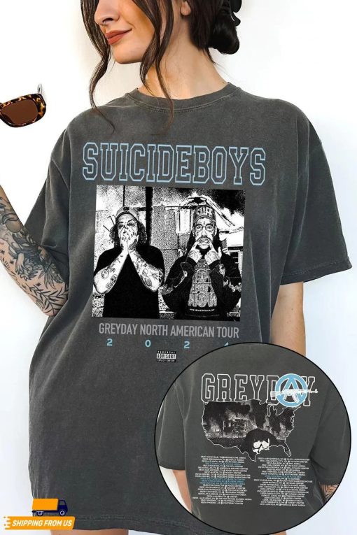 Greyday 2024 Suicideboys Hip-Hop 2 Sides Shirt, Grey Day 2024 Tour Sweater, Music Tour 2024, Hip Hop Lover Gift, Suicideboys Fan Merch