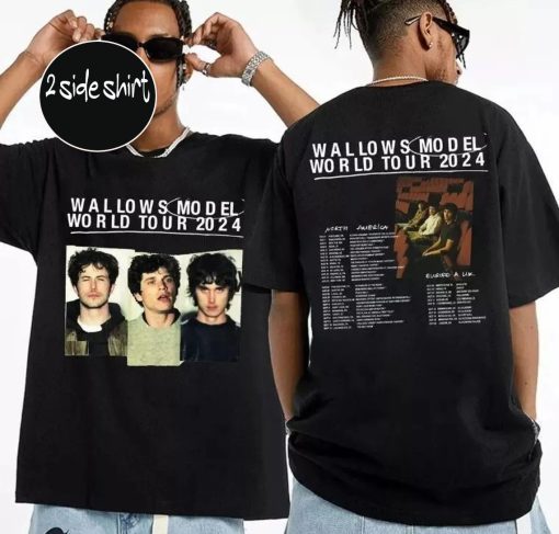 Two-side Waallows Shirt, Waallows Model 2024 World Tour Shirt, Wallowws Bad Dreams Album Aesthetic Shirt, Wallowws Band Shirt