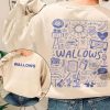 Two-side Waallows Shirt, Waallows Model 2024 World Tour Shirt, Wallowws Bad Dreams Album Aesthetic Shirt, Wallowws Band Shirt