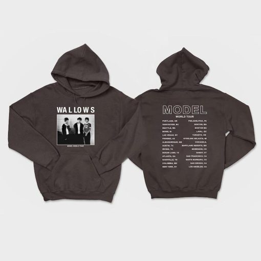 Model Tour 2024 dates shirt, Wallows band merch, Wallows Model Tour 2024 Hoodie, Wallows Model Tour 2024 Shirt