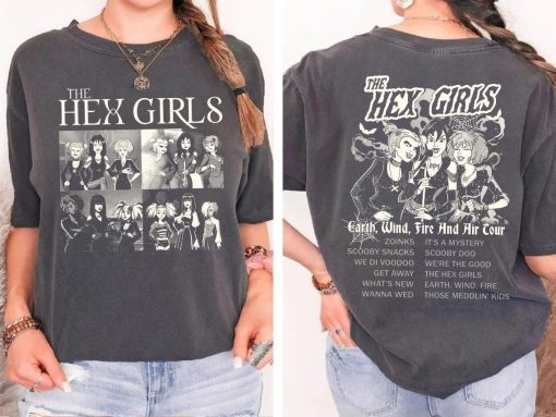 The Hex Girls Rock Band Shirt, The Hex Girls Shirt, Halloween Hex Girls Rock Band Concert Tee, Hex Girls 2024 Tour Unisex Shirt