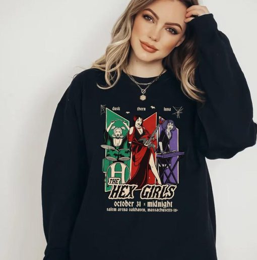 The Hex Girls Sweatshirt, The Hex Girls Rock Band Music T-Shirt, Retro Halloween Shirt, Gift For Halloween, Halloween shirt, Concert Shirt