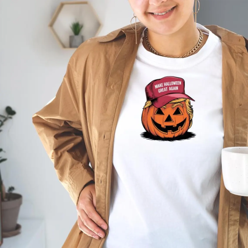 Halloween Trumpkin Shirt, President Donald Trump 2024 Shirt, Make Halloween Great Again Shirt, Republican Halloween Gift Shirt.