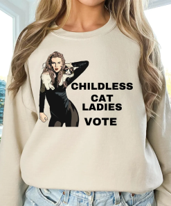 Childless Cat Lady Kamala Shirt, Kamala Harris…