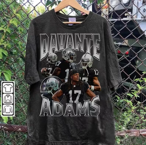 Vintage Davante Adams Shirt, Sweatshirt, Hoodie, Football Shirt, Vintage Bootleg, Gift, Retro, Unisex, Classic 90s Graphic Tee, Best Gift