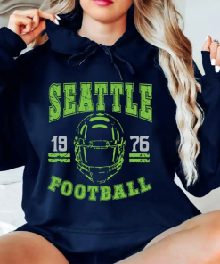 Seattle Football Helmet Retro Est 1976 Scratch…