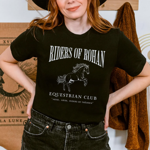 Riders of Rohan shirt, Ringer Fantasy tshirt, Book Fandom Merch, Light Academia, Dark Academia, Booknerd, Bookish Gift for Bookworm