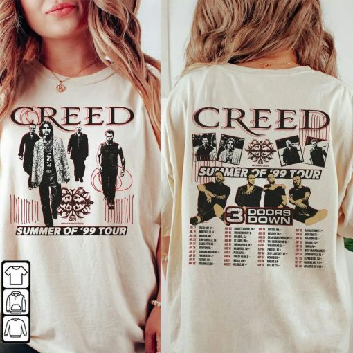 Creed Summer Of 99 Tour Shirt, Creed World Tour 2024 Concert Unisex Shirt, Hoodie, Sweatshirt