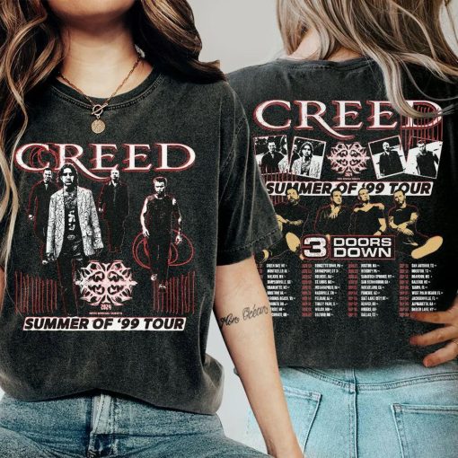 Creed Summer Of 99 Tour Shirt, Creed World Tour 2024 Concert Unisex Shirt, Hoodie, Sweatshirt