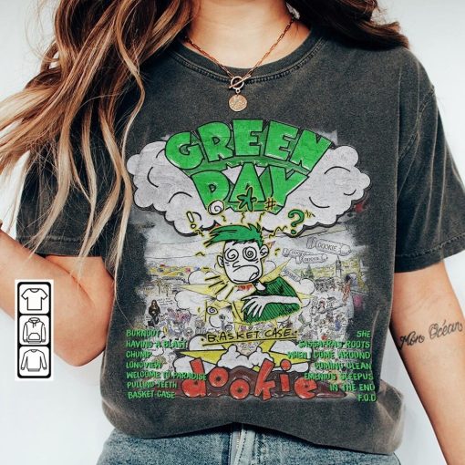 Dookie Basket Case Album Tracklist Band 90s Shirt, the Saviors 2024 Tour T-shirt , Green Day Concert