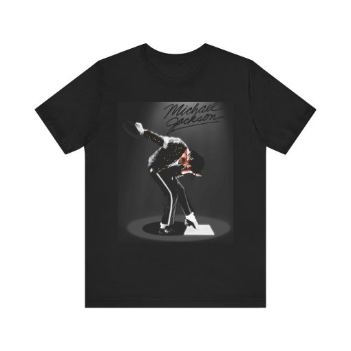 Michael Jackson Tee Shirt, Cool Unisex Tee, Music Lover Gift, Short Sleeve T-Shirt, Vintage Pop Culture Shirt, Retro Graphic Tee