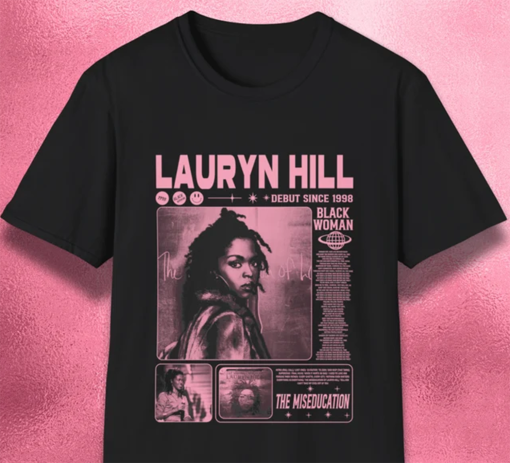 Lauryn Hill Vintage T-Shirt, Lauryn Hill Tour Concert Merch, Lauryn Hill Bootleg Tee Shirt, Miseducation of Lauryn Hill, Doo Wop, That Thing