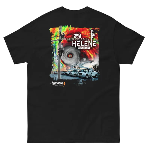 Hurricane Helene 2024 Power Lineman Shirt