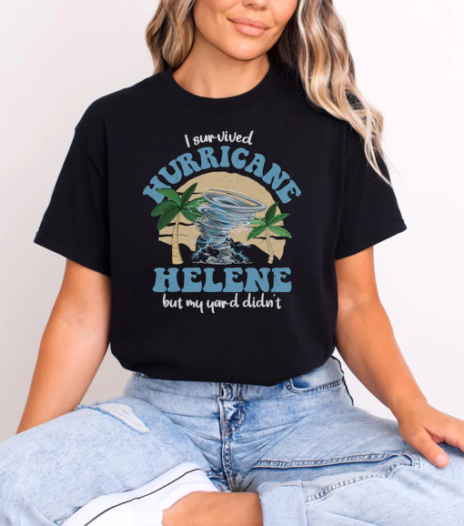 Hurricane Helene Shirt Hurricane Survivor Tee Storm T-Shirt Shirt Florida Hurricane Shirt