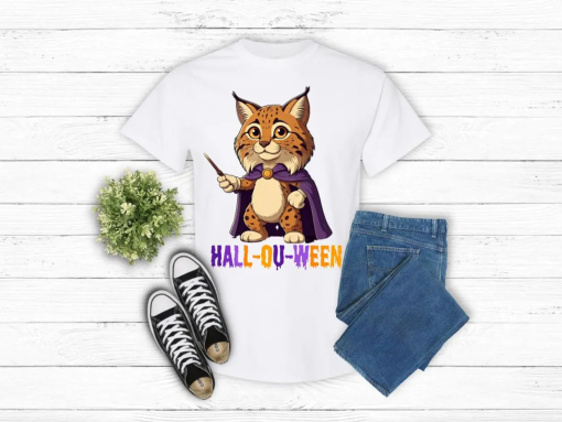 Ohio University T-Shirt | Wizard Cat “HALL-OU-WEEN” | Ohio University Halloween Tee | College Spirit Wear, Court Street Athens Ohio