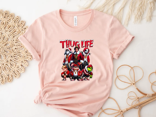 Thug Life Sweatshirt, Thug Life Hoodie Gift Idea, Thug Life Shirt, Christmas Women Shirt, Cute Holiday Tee, Xmas Gift