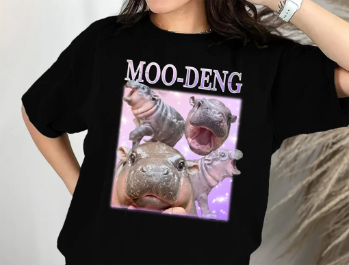 Moo Deng TShirt, moo deng merch, moo deng gift, baby hippo tee, zoo baby hippo, Baby pygmy hippo Moo Deng Shirt, Sweatshirt, Hoodie