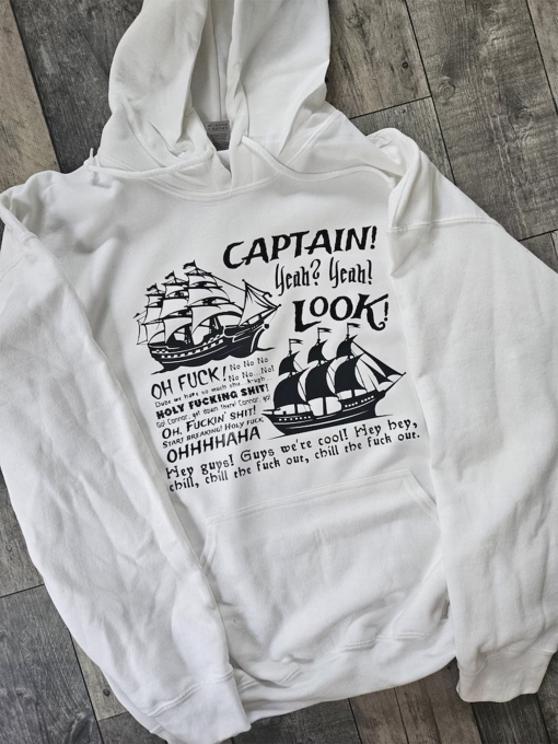 Captain Look Pirate Design, Available on Sweatshirt, T-Shirt, Tote Bag or Hoodie, SOT Merch, Gaming Merch