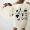 Comfort Colors® “I’m Haunted” Shirt, Spooky Halloween Sweatshirt | Swift Collage with Halloween Symbols & Lyrics | Cozy Swiftie Fall Apparel