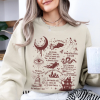 Comfort Colors® Spooky Halloween Crewneck Sweatshirt | Swift Lyrics Collage with Halloween Symbols & Lyrics | Cozy Swiftie Fall Apparel