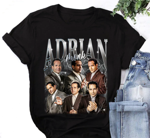 Adrian Monk Bootleg Shirt, Tony Shalhoub Vintage Shirt, Monk Tv Series Shirt, Vintage Adrian Monk Shirt, Here’s What Happened Shirt