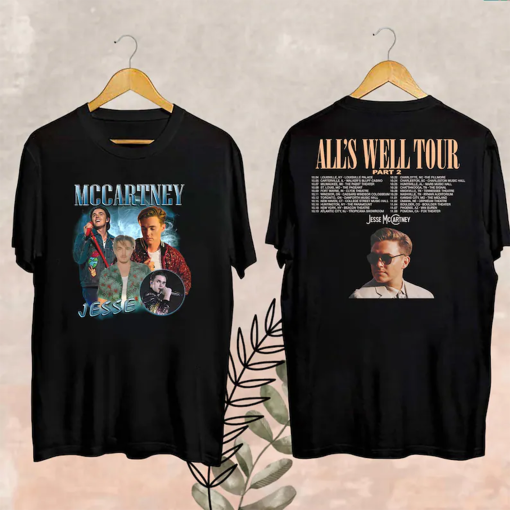 2024 Jesse McCartney All’s Well Tour Part 2 Shirt, Jesse McCartney Fan Shirt, Jesse McCartney Bootleg Vintage Shirt, Jesse McCartney Merch