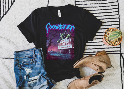 Goosebumps Shirt, Goosebumps Tshirt, Horrorland Shirt, R.L.Stine Goosebumps Shirt, Goosebumps Halloween Shirt, Halloween Shirts, Horror Book