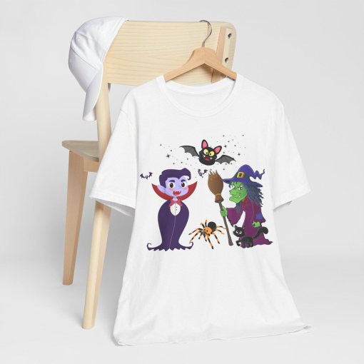 Spooky Yet Cute Halloween T-Shirts, Perfect for Trick or Treating , Boo-tiful Ghost Design, Fun Halloween Apparel