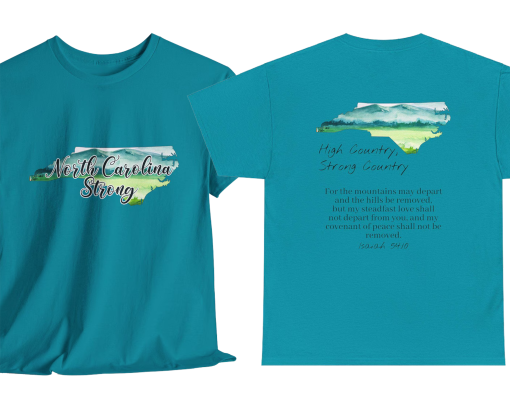 Western NC Relief Shirt | High Country North Carolina Shirt | Hurricane Helene | Unisex Heavy Cotton Tee