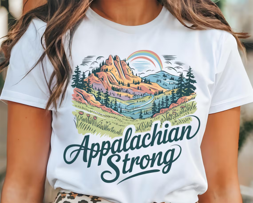 Appalachian Strong Western Graphic Tee, Hurricane Helene, Motivational Shirt, North Carolina Shirt, Tennessee Shirt, Inspirational Tee