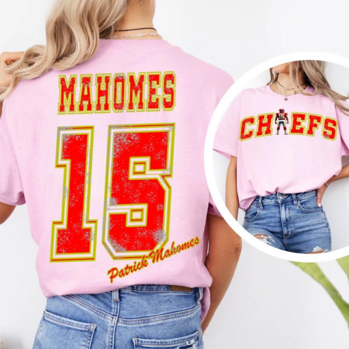 Kansas City Football Shirt, Patrick Mahomes Fan Gift, Comfort Colors Vintage Style Crewneck, KC Football Fan Gear, Football Shirt