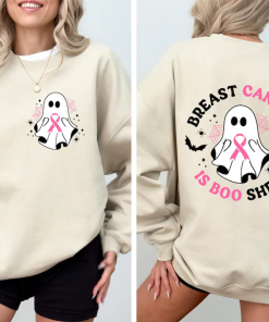 Breast Cancer Is Boo Sheet Sweatshirt, Back…