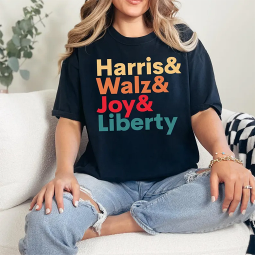 Harris Walz Joy Liberty Shirt, Harriz T-shirt, Harris Walz Shirt, Kamala Harris Shirt, Obviously Shirt, Election Shirt, Kamala Harris 2024