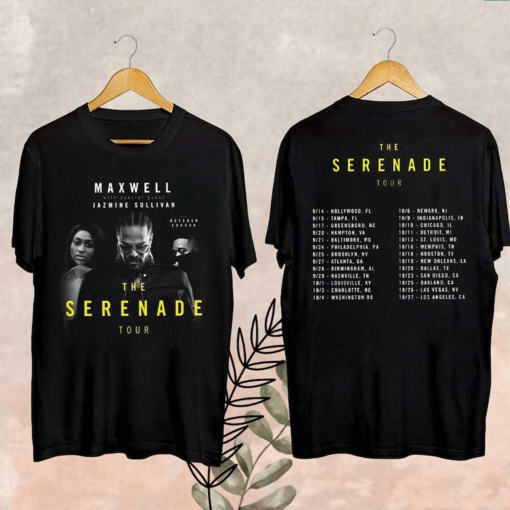 Maxwell The Serenade Tour 2024 Shirt, Maxwell 2024 Tour Fan Shirt, Maxwell 2024 Concert Fan Gift, Maxwell Tour 2024 Shirt, Maxwell Merch