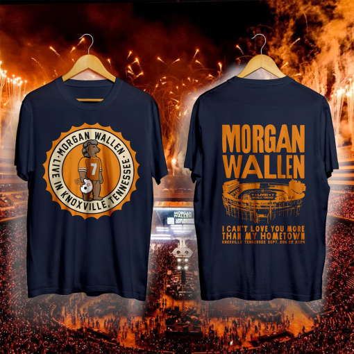 morgan wallen neyland stadium tour sep 2024 tour shirt knoxville TN- FANMADE Unisex T-shirt | Hoodie | Sweatshirt | Kids Shirt | Mug