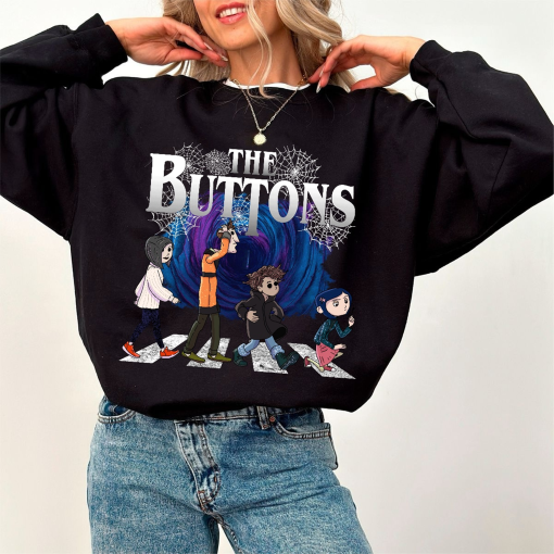 The buttons Coraline basic Halloween shirt