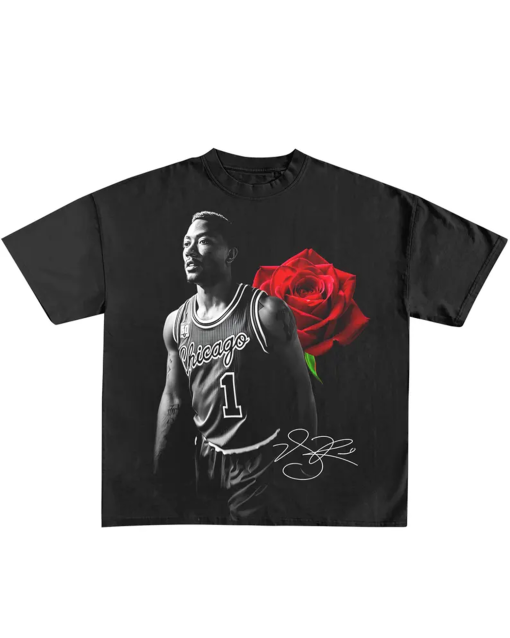 Derrick Rose Print, DTF Bulls Basketball png Design, Sublimation Tumbler Design, Diy svg T-Shirt