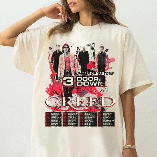 Creed Summer Of 99 Tour Sweatshirt, T-Shirt Creed World Tour 2024 Concert Unisex Shirt, Sweatshirt, Creed Rock Band Tshirt