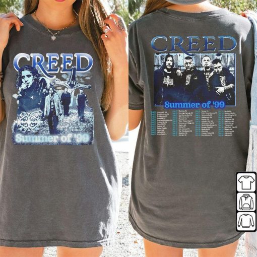 Creed Tour 2024 2 Sided Shirt, Summer Of ’99 World Tour Rock Country Shirt, Hoodie, Sweatshirt