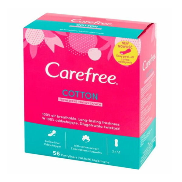 CAREFREE COTTON PROTEGESLIP FRESH SCENT PACK 56UN