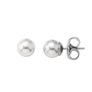 Pendientes MAJORICA Lyra 8mm de plata