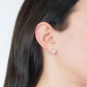 PAR DE PENDIENTES, PLATA 925